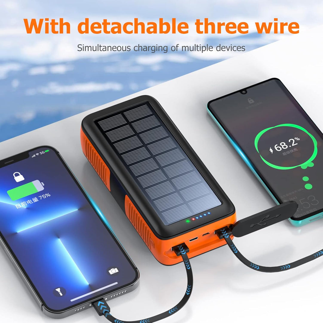 63200mAh Power Bank – Dual Outputs, Inputs & Hand Crank