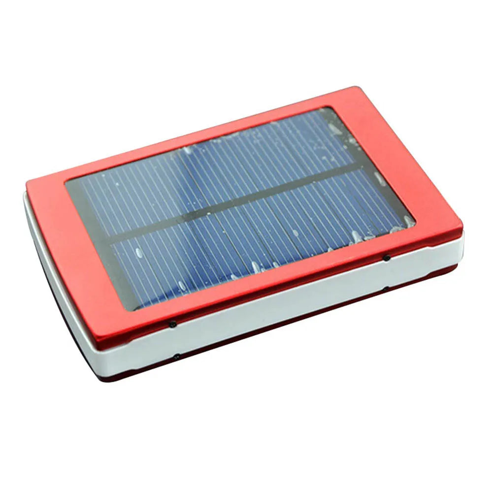 Dual USB Solar Power Bank – Portable Battery Charger with Camping Light