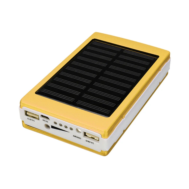 5x18650 Solar Power Bank Case – DIY Kit with Dual USB