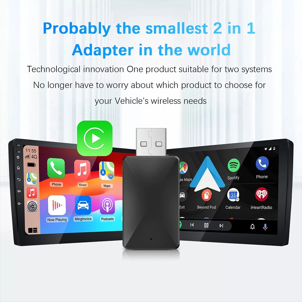 LEXXSON Mini Wireless CarPlay Adapter – Plug & Play