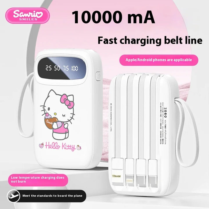 10000mAh Sanrio Power Bank – Fast Charging & Ultra-Thin