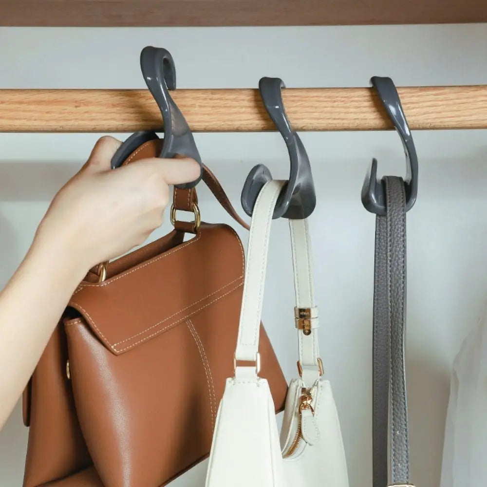 Plastic Hanging Bag Hooks – Wardrobe Organizer