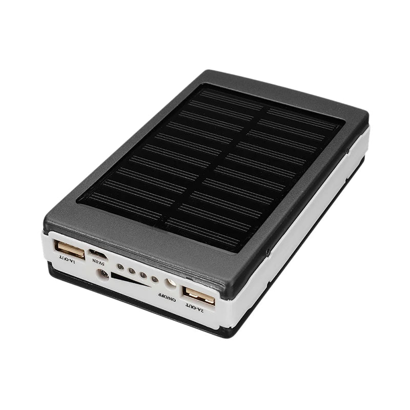 5x18650 Solar Power Bank Case – DIY Kit with Dual USB