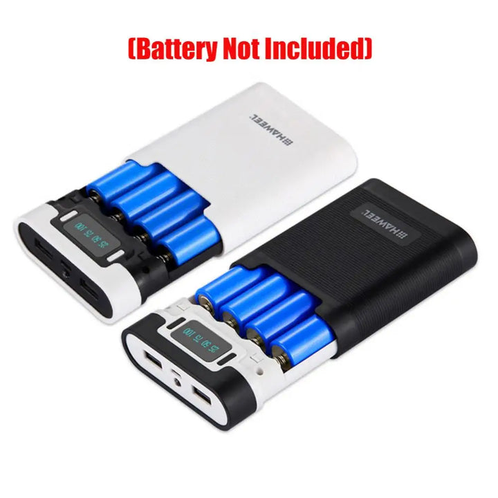 DIY 4-Slot 18650 Power Bank Case – Dual USB 5V/2.5A