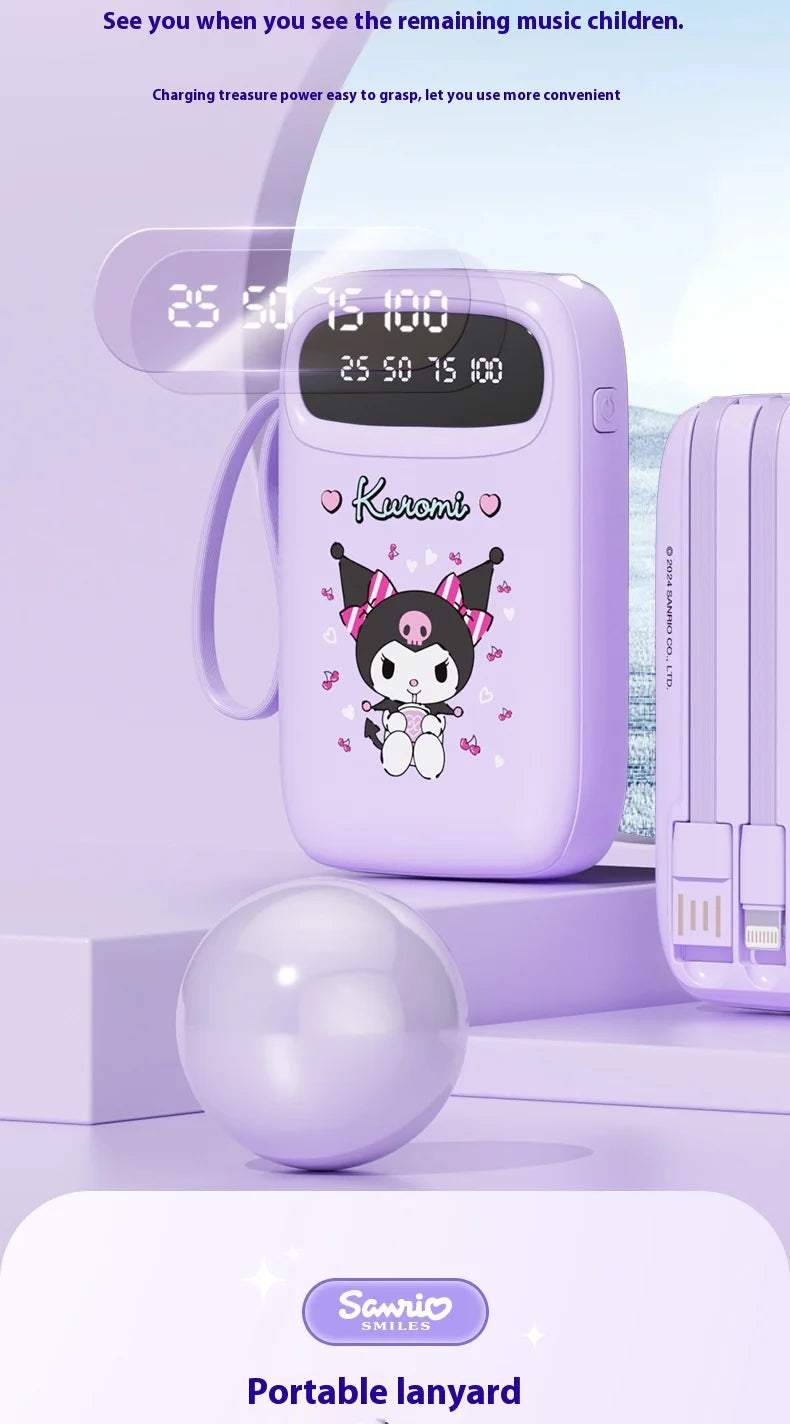 10000mAh Sanrio Power Bank – Fast Charging & Ultra-Thin