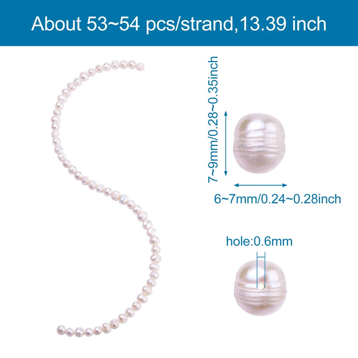 Grade A Natural Freshwater Pearl Bead Strand – DIY Jewelry