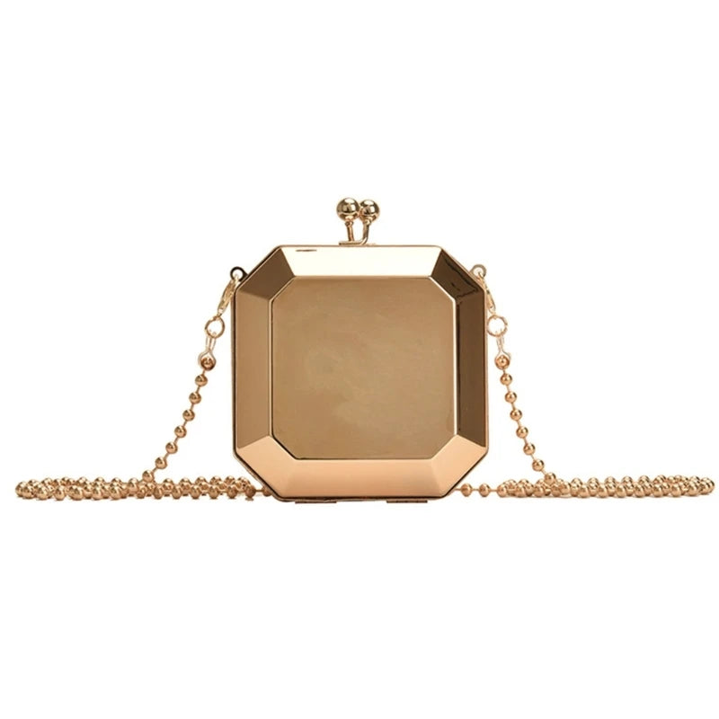 Mini Gold Party Clutch – Women's Crossbody Bag