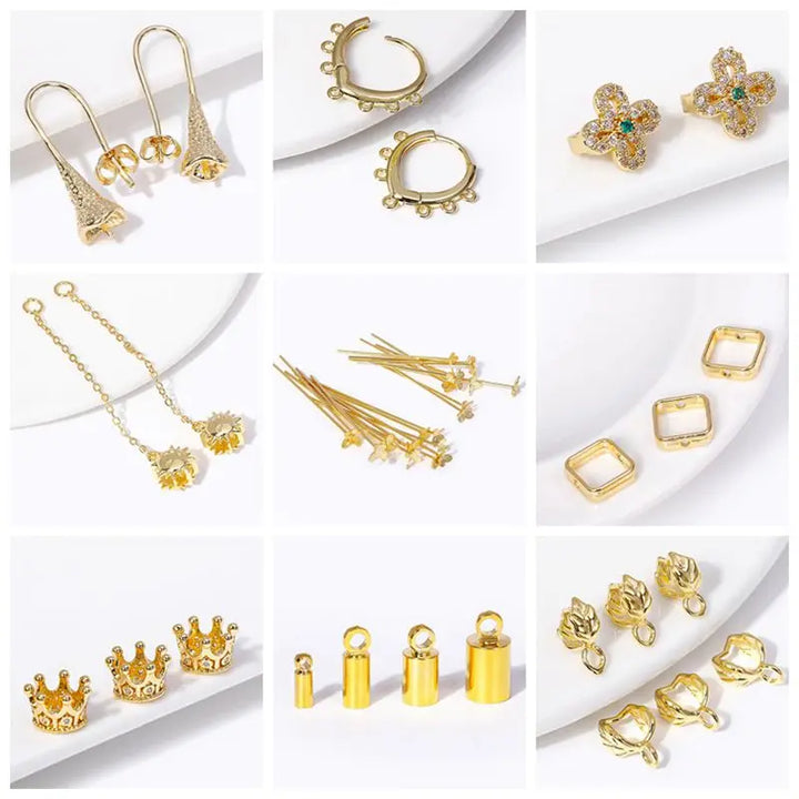 18K Gold-Plated OT Toggle Clasps for Jewelry Making