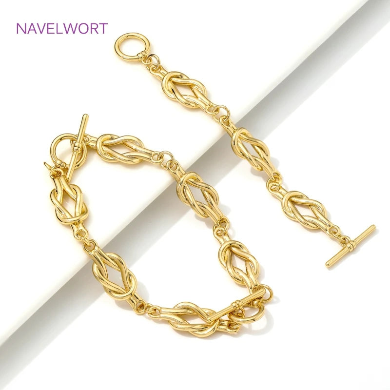 18K Gold-Plated OT Toggle Clasps for Jewelry Making