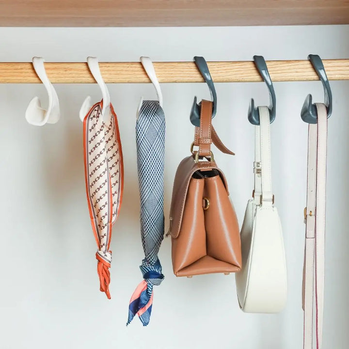 Plastic Closet Bag Hooks – Hanging Storage Rack