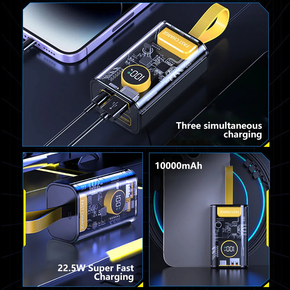 DIY PD22.5W Power Bank Case – 18650/21700 with Battery Display