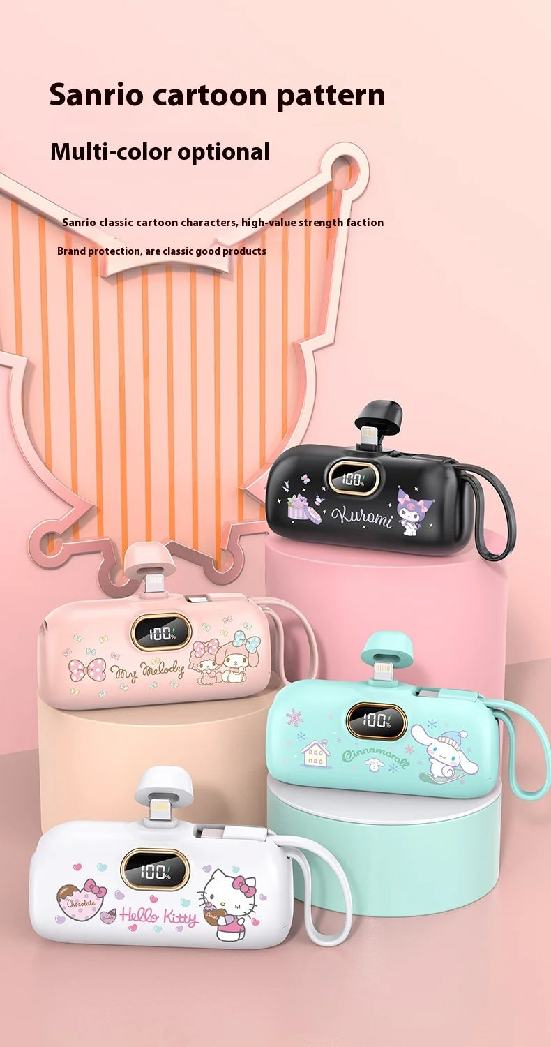 Sanrio Wireless Power Bank – Mini Capsule, Fast Charging