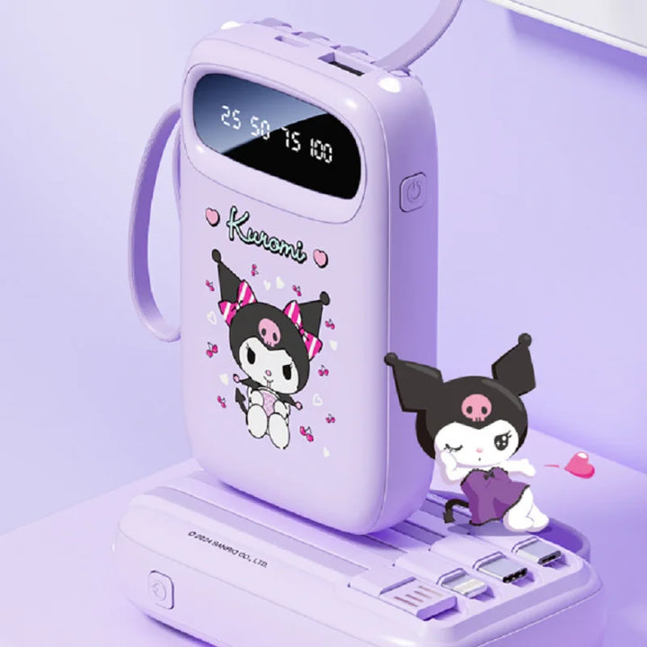 10000mAh Sanrio Power Bank – Fast Charging & Ultra-Thin