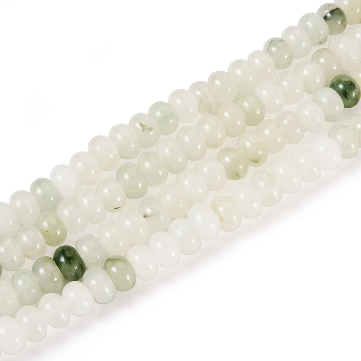 2 Strands 8x5mm Natural Quartz Rondelle Beads – DIY Jewelry