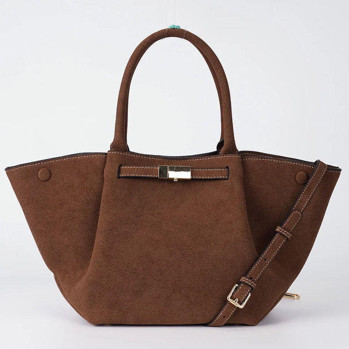 Autumn Suede Women's Tote – Retro Crossbody & Shoulder Bag