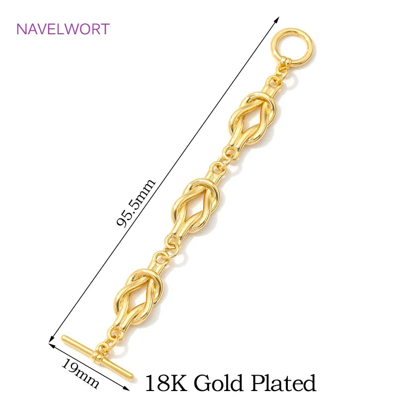 18K Gold-Plated OT Toggle Clasps for Jewelry Making