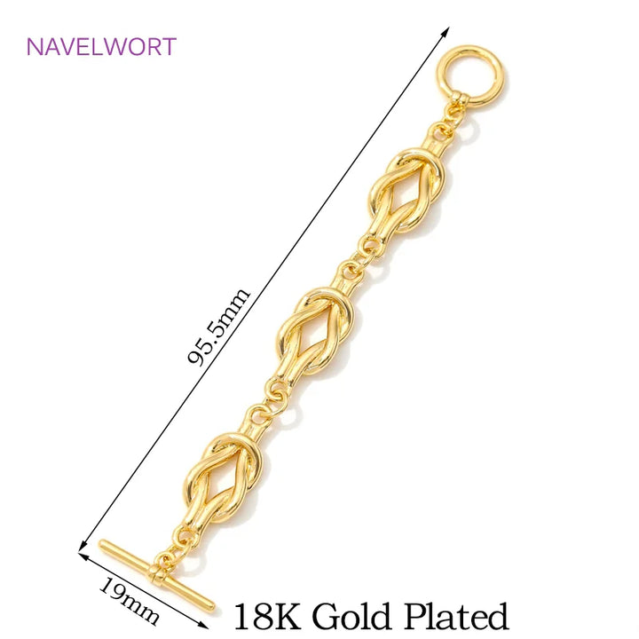 18K Gold-Plated OT Toggle Clasps for Jewelry Making