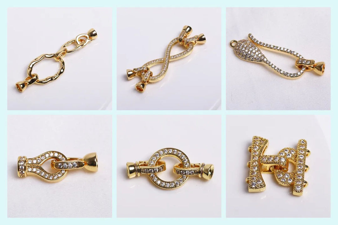 18K Gold-Plated Elephant Charms for Earrings & Necklaces