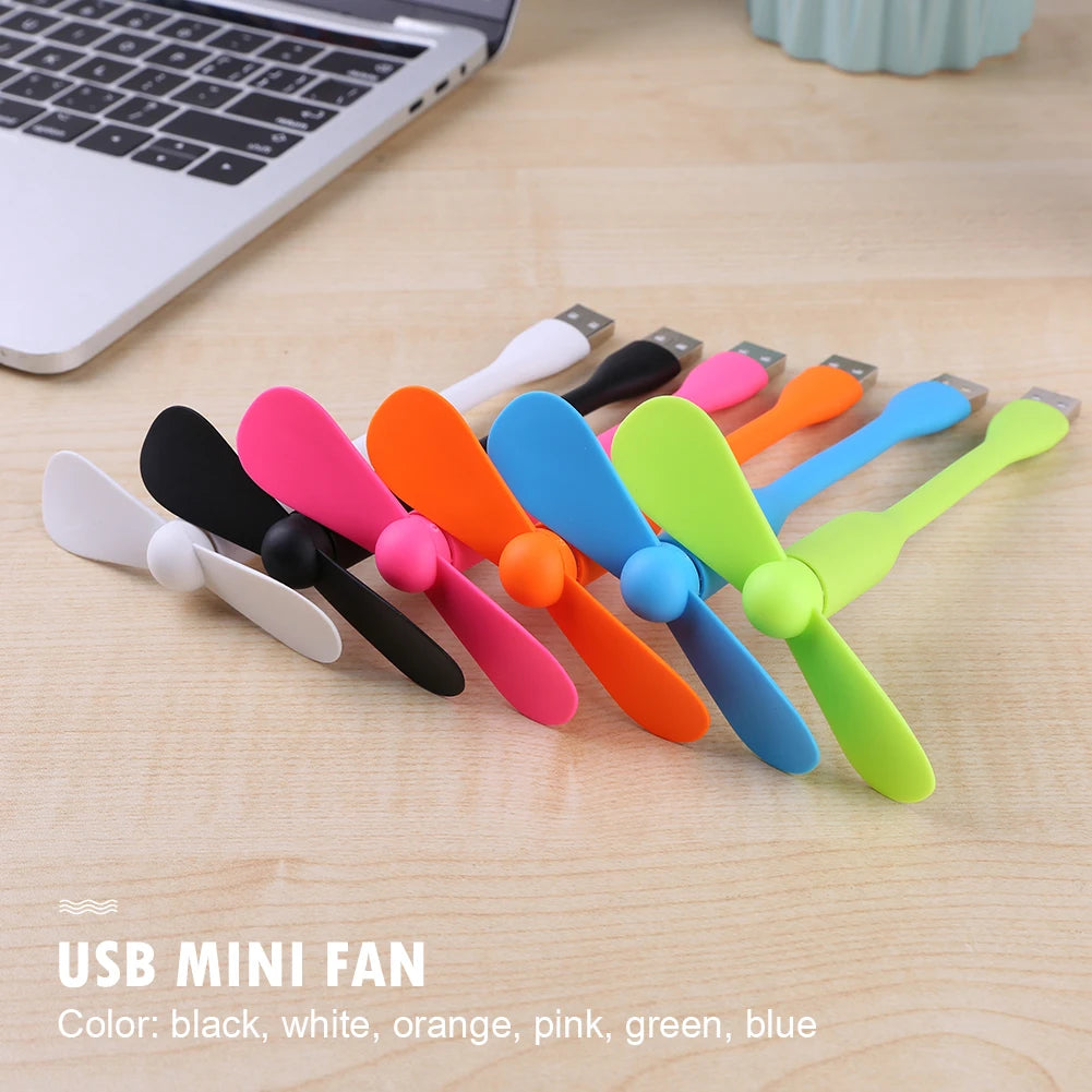 USB Mini Fan – Portable Cooling Fan for Power Bank & Laptop