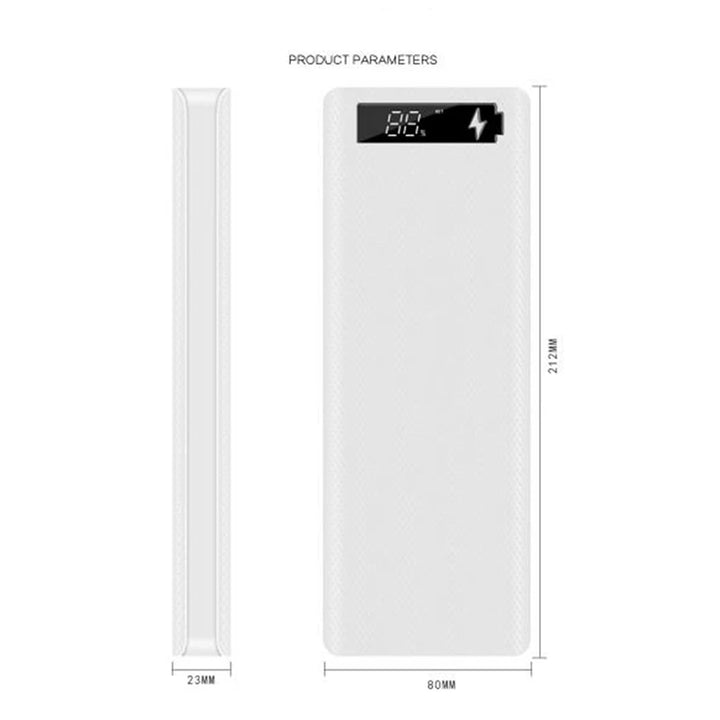 5x18650 Solar Power Bank Case – DIY Kit with Dual USB