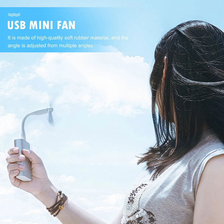 USB Mini Fan – Portable Cooling Fan for Power Bank & Laptop